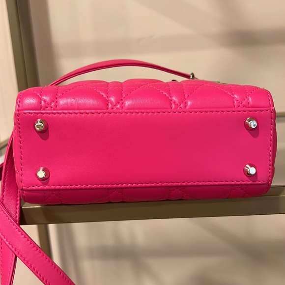 Mini Lady Dior bag hot pink - Picture 16 of 16